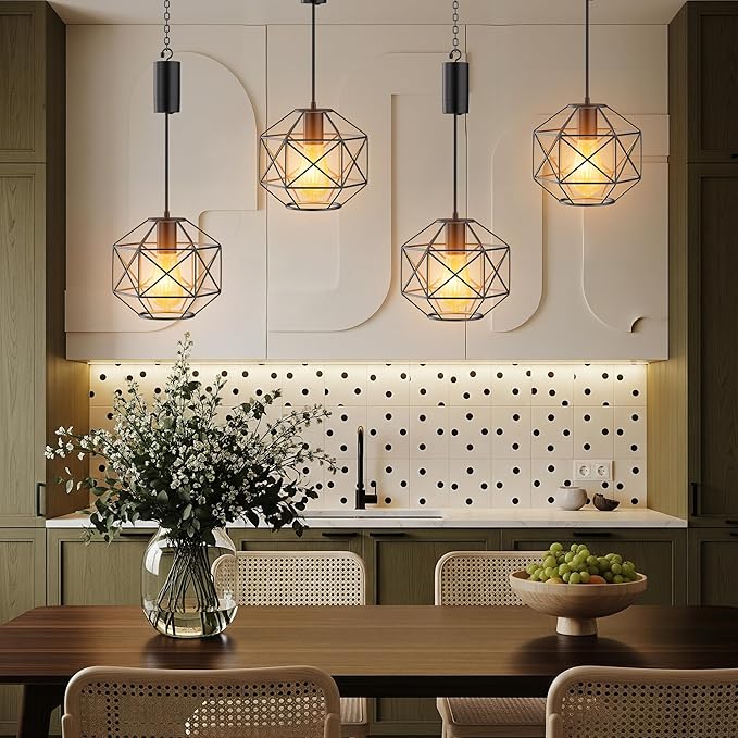 Battery Operated ChandelierGazebo Battery Operated Outdoor Lights Waterproof 7.8′′×7′′Hanging Pendant Light 4 AA Batteriesfor Pergola Patio Porch Garden Barn Room Decor