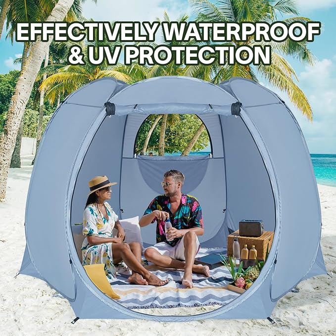 Alvantor Pop Up Screen Tent House Room Instant Outdoor Camping Canopy Sun Shelter Gazebo for Patio Backyard &amp Deck Privacy Tent(2-10 People 8'x8' 10'x10' 12'x12')