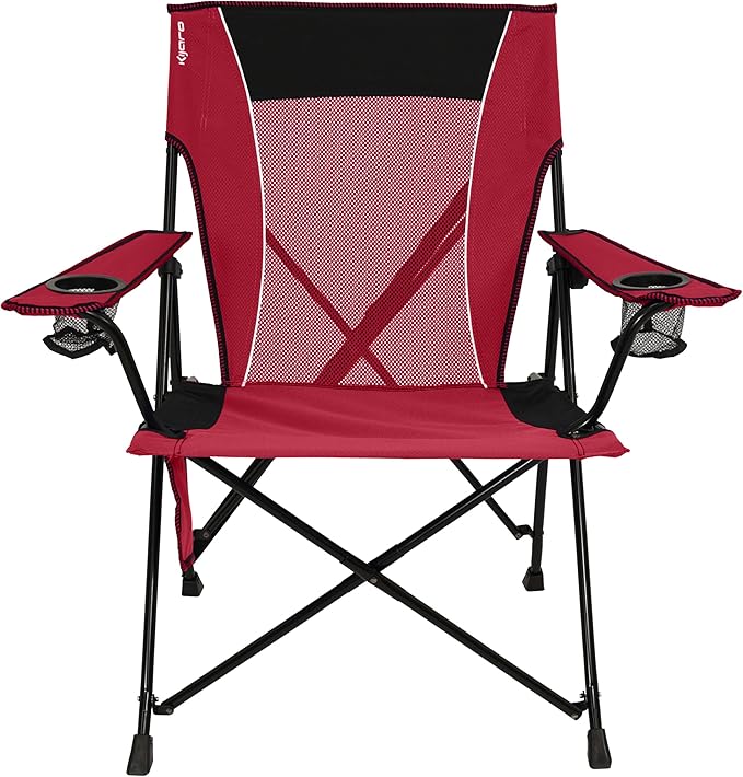 Kijaro Dual Lock Portable Camping Chairs - Versatile Folding Chair Sports Chair Outdoor Chair &amp Lawn Chair - Dual Lock Feature Red Rock Canyon