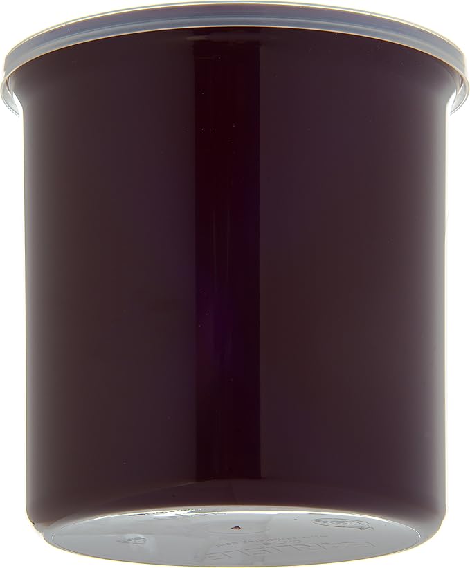 Carlisle FoodService Products Classic Round Storage Container Crock with Lid for Kitchen Restaurants Home Plastic 1.2 Quarts Brown (Pack of 12)