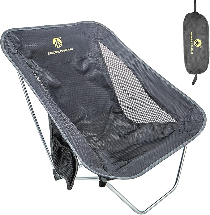 Ultralight Folding Camping Chair Low Lightweight Foldable Camp Chairs with Carry Bag for Hiking Backpacking Picnic Outdoor Concert Sports Events Beach