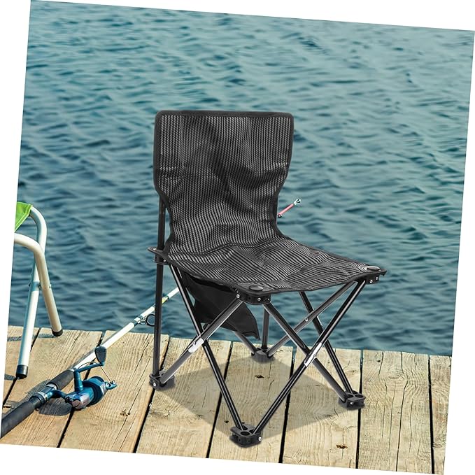 Collapsible Stool Oxford Fabric Portable Easy to Set up Perfect for Hiking BBQ Fishing