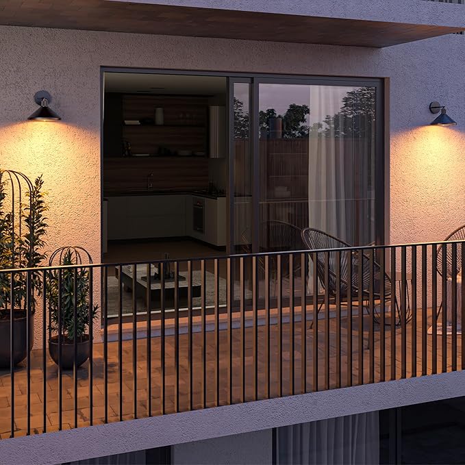 Globe Electric 60000170 1-Light Outdoor Wall Sconce Matte Black