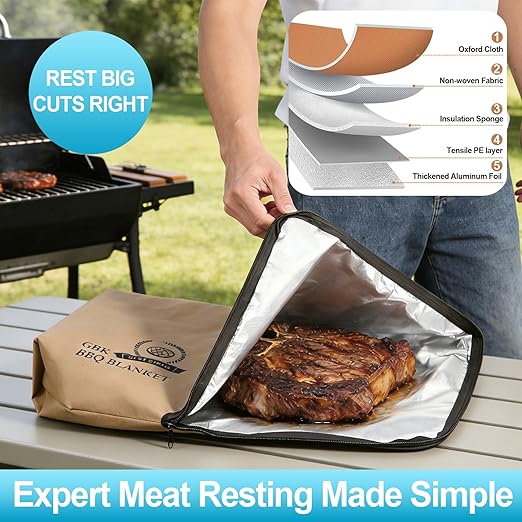 Collapsible Large BBQ Prep Tub &amp BBQ Resting Bag Foldable Cutting Board with Lid BPA Free Silicone Dish Bowl Leak Free Drain Hole for Meal Prep Marinating Food Storage(Orange)