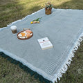 70x 70 Picnic Blanket Extra LargeLayer Outdoor Blanket for 5 to 7 AdultsCamping Grass Lawn Park Accessories Cute Couple Gifts Ideas Wedding Registry for Camping Park Beach (Green)