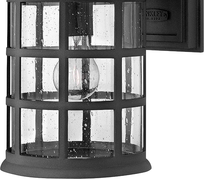 Hinkley Freeport One Light Large Outdoor Wall Mount Lantern Black