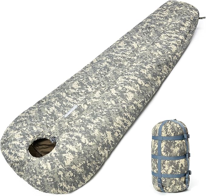 MT Military Army Force Defence 4 &amp Tropen Patrol Mummy Sleeping Bags with Bivy Cover Compression Sack Modular Sleeping System 2.0 for Cold Weather
