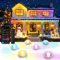 RGB+IC Permanent Outdoor Lights 100Ft Smart Eave Lights String Lights IP67 Waterproof for House Garden Christmas Decor Birthday Gift with Alexa Google Assistant APP/Remote Control