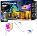 400FT Permanent Outdoor Lights Smart RGB Eaves Lights with App/Remote Control LED IP67 Waterproof Outdoor Lighting for Halloween Christmas Holidays Daily Party House Roof Lighting