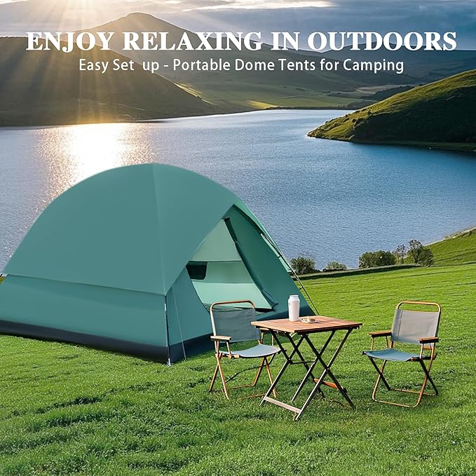 Camping Tent for 2/4/6 Person Dome Camping Tent with Removable Rainfly Waterproof &amp Windproof Tent Double Layer Family Tents Easy Setup Tent for Hiking Backpacking Picnic