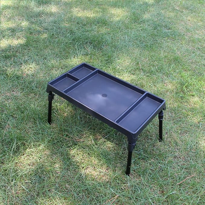 Picnics Hiking Fishing Table with Extendable Leg Folding Baits Tables Portable Picnics Desk for Outdoor Cooking Hiking