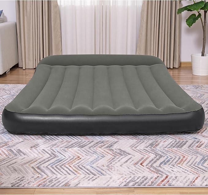 Bestway Tritech Air Mattress Queen 12” with Built-in Battery Pump