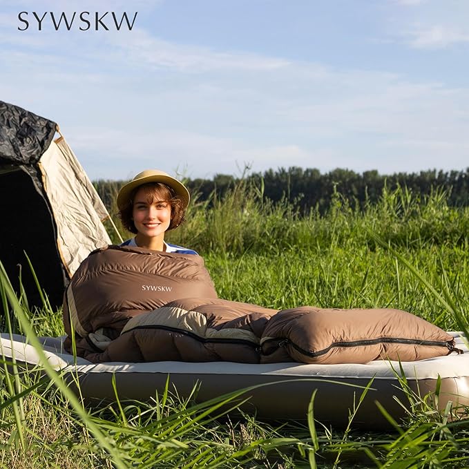 Ultralight Down Sleeping Bag with Pillow 15F 32F 45F Sleeping Bag for WomenMenYouth BackpackingHiking and Camping Outdoor with YKK Two-Way Zipper 680 FP Down