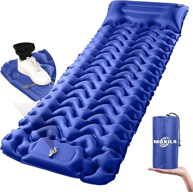 Convenient Foot Stepping Inflatable Mat Outdoor Camping Moisture Proof Mat Car Inflatable Mattress (1 Piece Multiple Colors to Choose from)