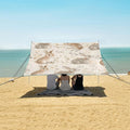 Rabbit and Floral Camping Sun Shelter Beach Tent Portable Beach Sun Shade Outdoor Canopy for Camping Trips Fishing Picnic