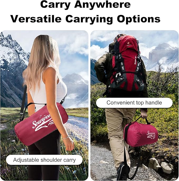 Waterproof Outdoor Blanket 82”X 55” Packable Stadium Blankets for Camping with Quilted Fleece Lining Large Windproof Emergency Throw Mat for Garss Picnic Hiking Road Trip Machine Washable Wine