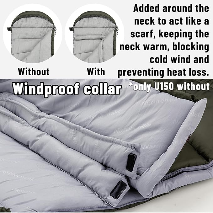 Naturehike Sleeping Bags for Adults Cold Weather &amp Warm - 25F 30F 50F All Season Lightweight Backpacking Sleeping Bag Compact Expendable Spliceable for Couples for Hiking Camping Hunting