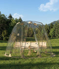 10x10 FT Outdoor Pop Up Bubble Tent 4-6 Person Garden Dome Igloo Tents with Rainproof &amp Windproof Design for Camping Backyard Events and Beach