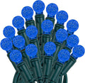 Novelty Lights 25FT 50 LED G12 Christmas String Lights Tree Lights Indoor Outdoor Commercial Grade LED Mini Light Set with 40000 Hours Rating Christmas Lights Christmas Tree Lights Blue