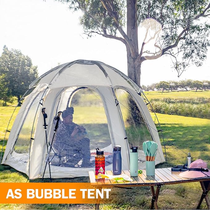 Bubble Tent AYAMAYA 10x10 FT Screen House for 4-6 People Outdoor Sports Tent Canopy with Mesh Mosquito Netting for Patio Camping Backyard and Outside Activities Weatherproof Sun Shelter
