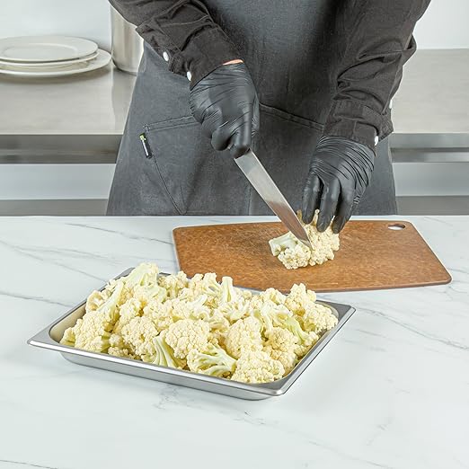 Restaurantware Hotel Pan 1 Count 1/2 Half Size Anti-Jam 1.2” Deep Freezable 24 Gauge Stainless Steel Steam Pan - Lid Sold Separately for Use in Commercial Kitchens Catering Event and Parties