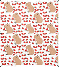Camping Sun Shelters Cute Capybara Pattern Holding A Juicy Strawberry in Plate Beach Canopy 126 * 110.2in