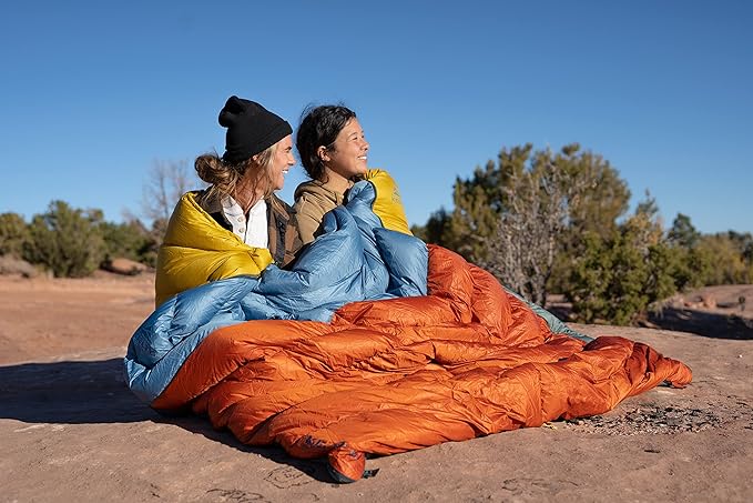 Kelty Galactic Down 30 Degree Sleeping Bag 550 Fill Power RDS Trackable Down Backpacking and Camping Zip Together for 2P Sleeping Bag