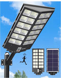 Ofuray Solar Street Lights OutdoorSolar Security Flood Lights Parking Lot Lights Commercial Dusk to Dawn 6500k Waterproof Led with Remote Control Motion for StreetCourtBarn (Of-9600W 660000Lm)