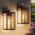 13'' Oil Rubbed Bronze Motion Sensor Outdoor Light Fixtures Wall Mount Large Front Porch LightsDusk to Dawn Exterior Wall Sconce Waterproof Lantern LampOutside Coach Light for HouseGarageYard