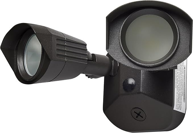 Nuvo 65/218 LED Dual-Head Security Light 4000K Bronze
