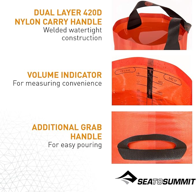 Sea to Summit Folding Bucket Collapsible Camp Kitchen Bucket