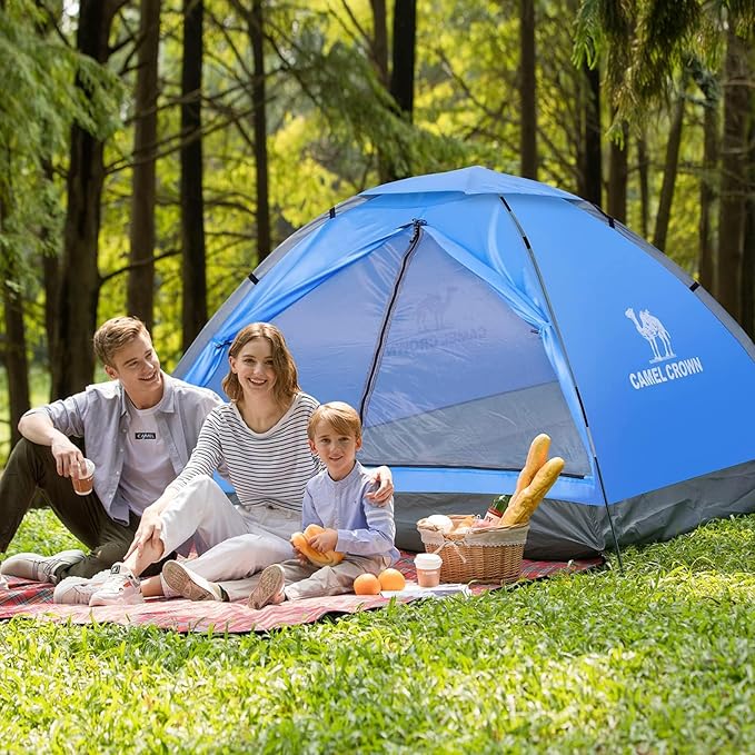 CAMEL CROWN Tents for Camping 2/3/4/5 Person Camping Dome Tent WaterproofSpacious Lightweight Portable Backpacking Tent for Outdoor Camping/Hiking