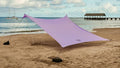 Neso Grande Portable Beach Tent Sun Shelter - Lightweight Beach Shade Canopy - Easy Setup for Family Outings - Patented Reinforced Corners - UPF 50+ Sun Protection - 7ft Tall 9 x 9ft