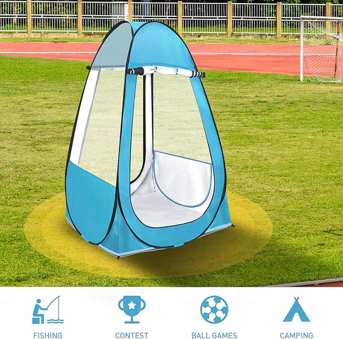 Pop Up Tent Clear Outdoor Tents Sports Fishing Rainproof and Windproof Beach Camping Lightweight and Sturdy Easy Set Up UPF 50+ Portable Folding 39 x 64