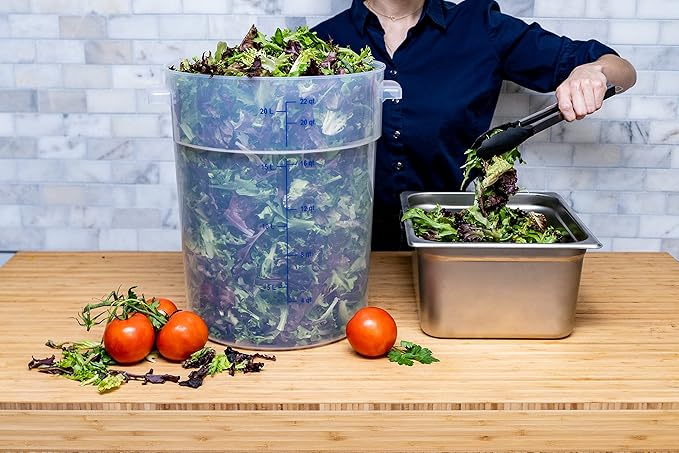 Carlisle FoodService Products None Container 22 Quart (Pack of 6) Clear