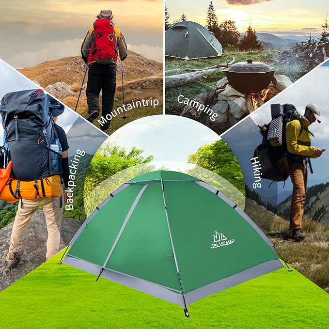 1/2/4/5/6 Person Dome Tents for Camping Lightweight Portable Backpacking Tent Small Easy Set Up Outdoor Waterproof Camping Hiking Tent for Adults