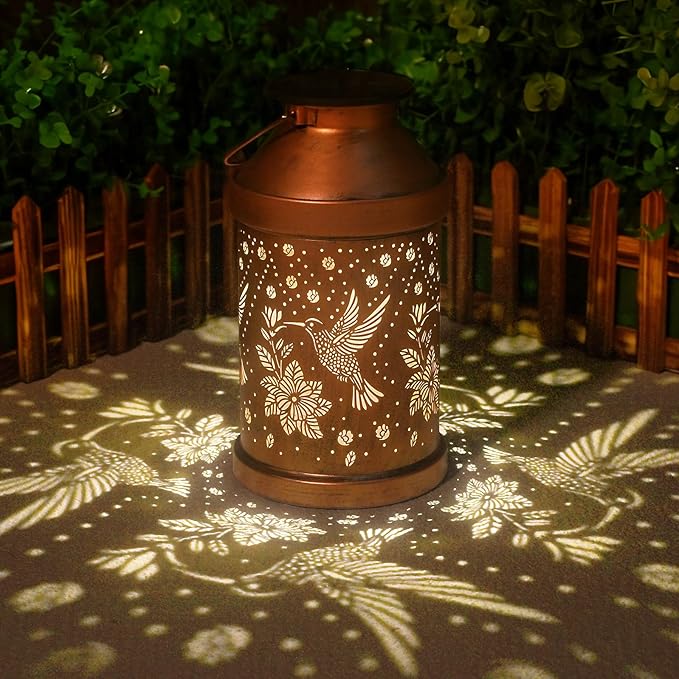 Mothers Day Gifts for Mom Grandma - Birthday Gifts for Women Hummingbird Solar Lights Outdoor - Mothers Day Gifts Solar Lanterns Outdoor Waterproof Garden Decor for Outside