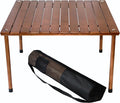W2716 Original Low Wood Portable Table with Carrying Bag Brown