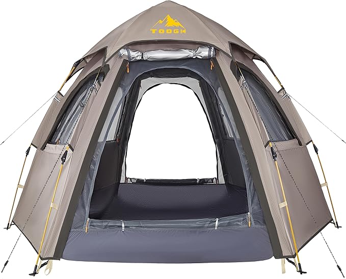 Camping Tent with Instant Setup 2/3 Person Weatherproof Easy Quick Set Up in 60 Seconds with Rainfly Backpack Tent for Family Camping &amp Hiking Upgraded VentilationCenter Height 66-inch