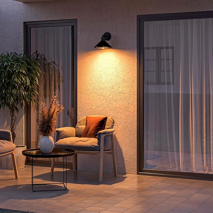 Globe Electric 60000170 1-Light Outdoor Wall Sconce Matte Black