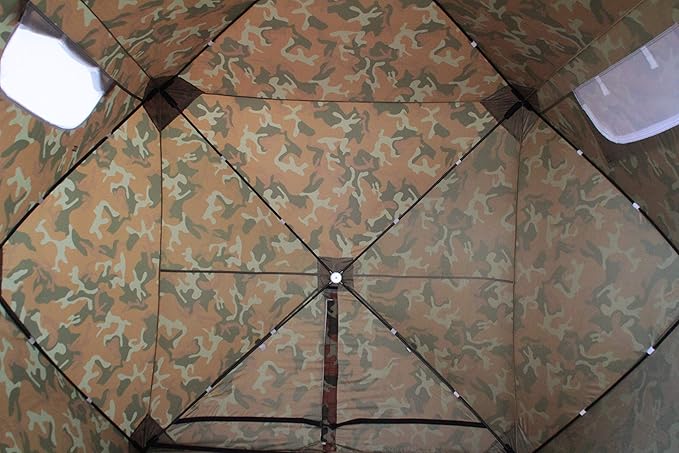 Goutime Professional Work TentInstant Pop-Up Canopy Tent 2x2m Heavy-Duty Portable Shelter for Construction Site Outdoor Workshop Warehouse &amp CampingCamouflage