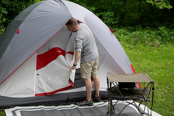 ALPS Mountaineering Meramac 4-Person Tent Gray/Red