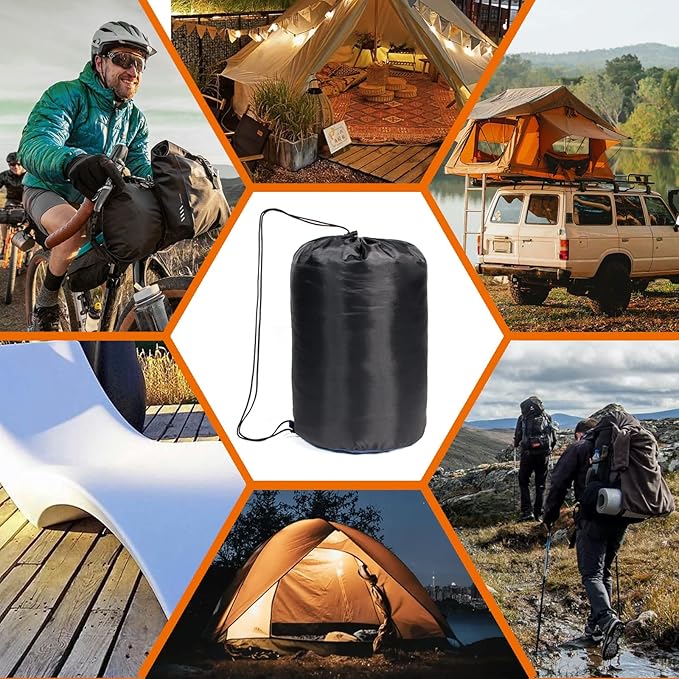Sojoy Heated Sleeping Bag for Adult-4pcs Heating Areas and 3 Adjustable Heating Levels-Great for Cold Weather Outdoor CampingBackpacking&ampHiking