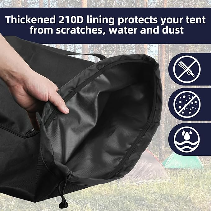 Xxerciz Storage Bag for Coleman Sundome Camping Tent Foldable Travel Tent Carry Bag Relpacement Bag with Adjustable Shoulder Strap and Pouch for Camping Hiking Fishing 35 inches