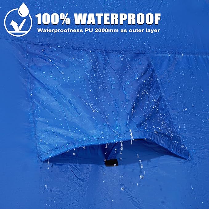 Pickup Truck Tent Waterproof PU2000mm Double Layer for FT Truck Bed Portable Bed Tent for Camping