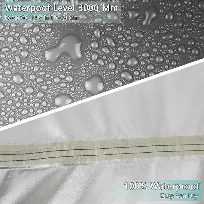 Hammock Rain Fly Tent Tarp Provides Effective Protection Against Rain Snow. 32ft Long Ridgeline. Big 9.8x9.5ft Durable Waterproof 210D Oxford. 6 Reflective Guy Lines 2 Stuff Sacks. Easy Assembly