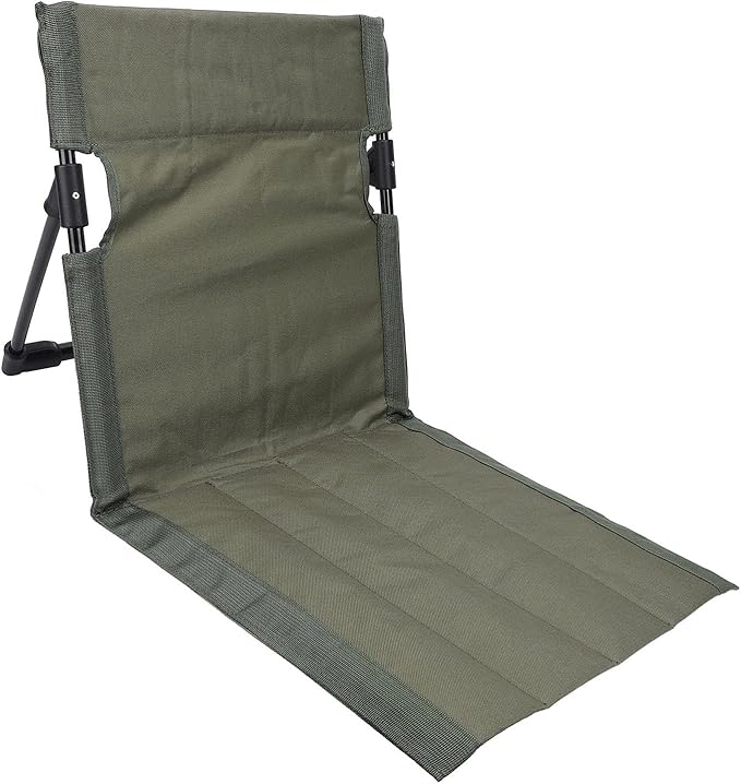 TOPINCN Camping Chair Portable Folding Recliner with Adjustable Backrest Lightweight Oxford Fabric for Outdoor Beach Camping Fishing (OD Green)