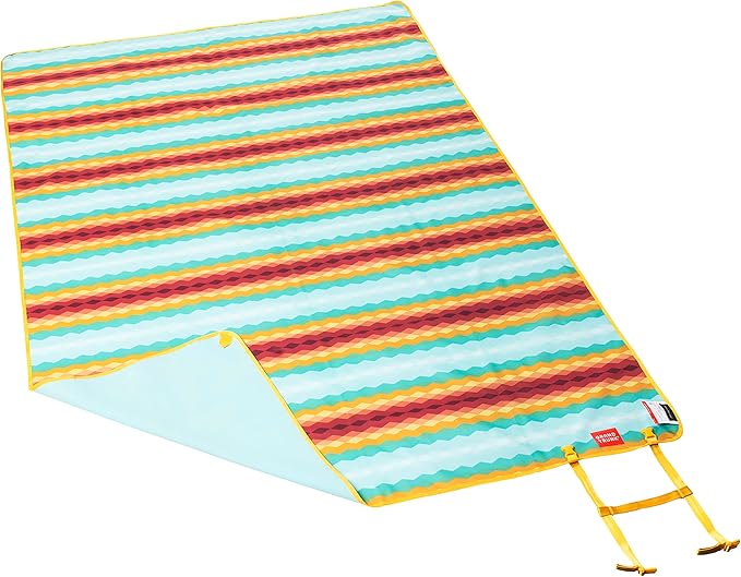 GRAND TRUNK Meadow Mat Large | Waterproof Outdoor Picnic Blanket with Stakes Lightweight &amp Packable for Beach Camping &amp Parks | Horizon