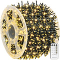 Dazzle Bright Outdoor Christmas String Lights 1000 LED 328 FT Plug in Fairy Light with Remote Control 8 Modes &amp Timer Waterproof Decoration for Home Garden Yard Xmas Wedding Warm White