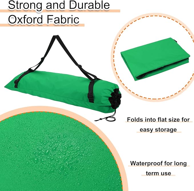 HARFINGTON Camping Chair Replacement Bag 48 Folding Chair Carry Bag Oxford Cloth Storage Tent Bag with Shoulder Strap for Travel Outdoor Camping Sports Green